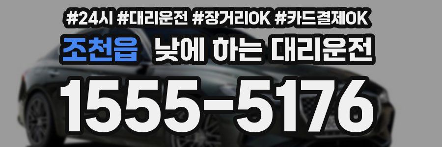 조천읍 낮에 하는 대리운전