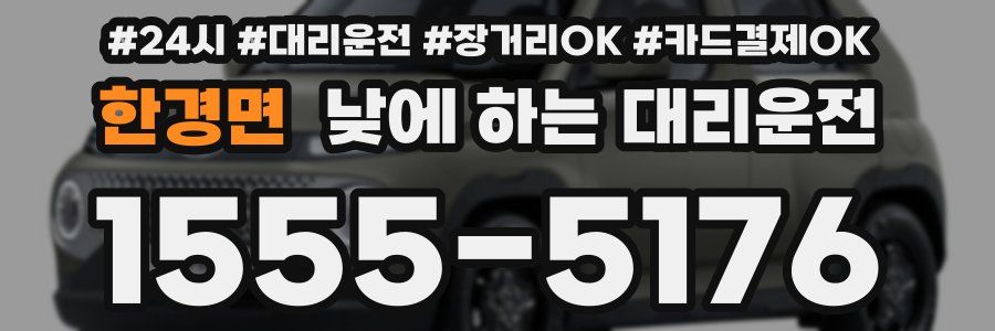 한경면 낮에 하는 대리운전