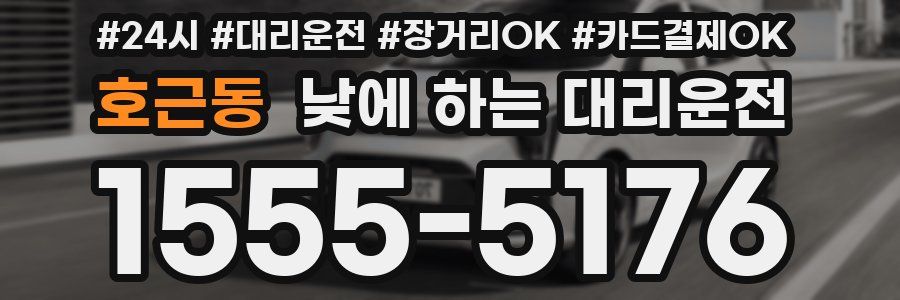 호근동 낮에 하는 대리운전