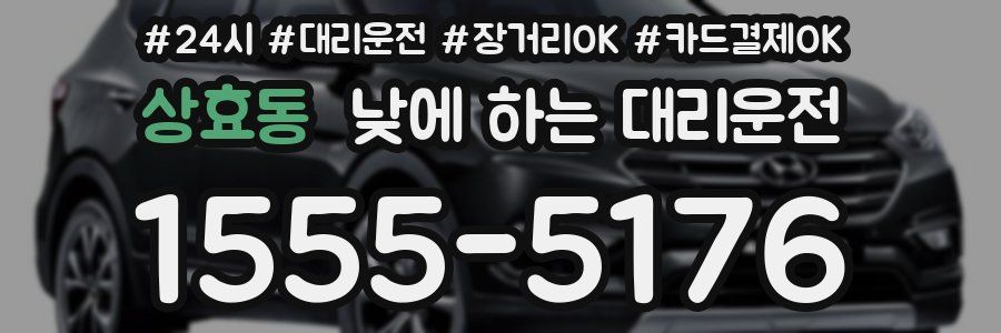 상효동 낮에 하는 대리운전