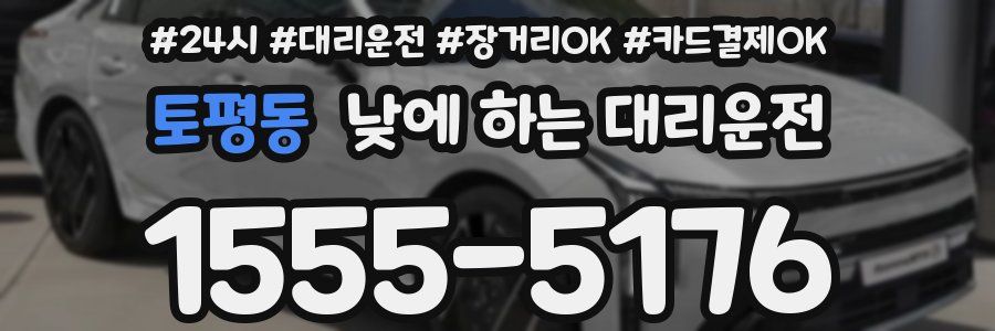 토평동 낮에 하는 대리운전