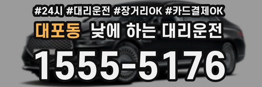 대포동 낮에 하는 대리운전