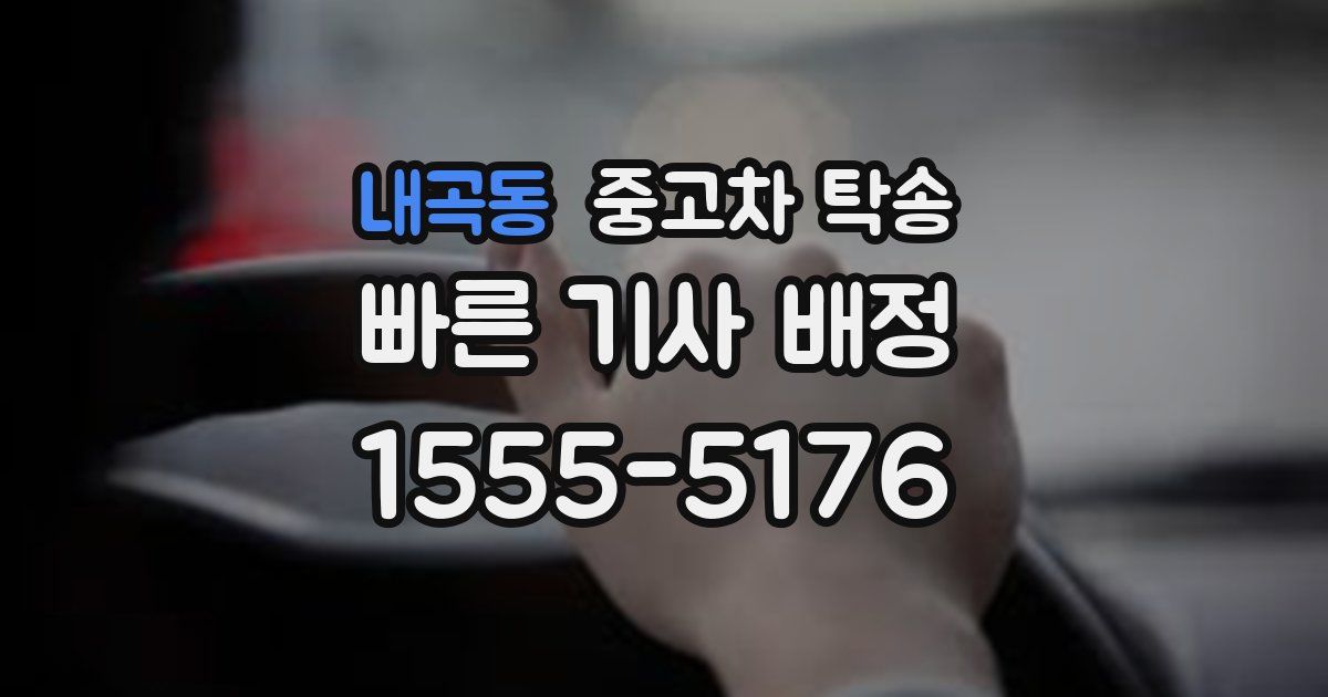 내곡동 중고차 탁송