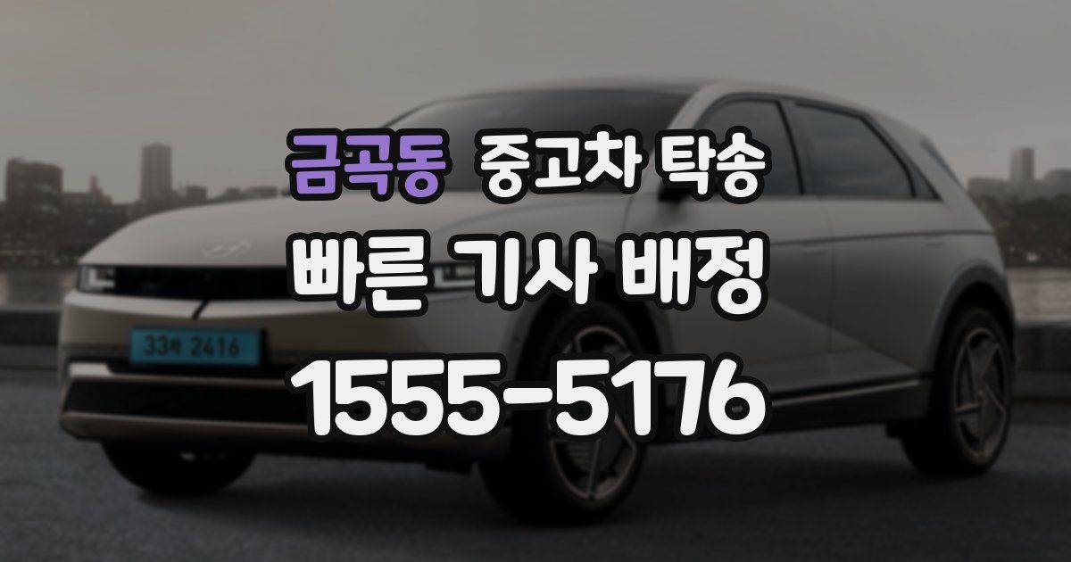 금곡동 중고차 탁송