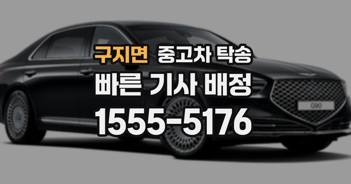구지면 중고차 탁송