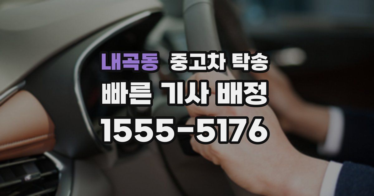내곡동 중고차 탁송