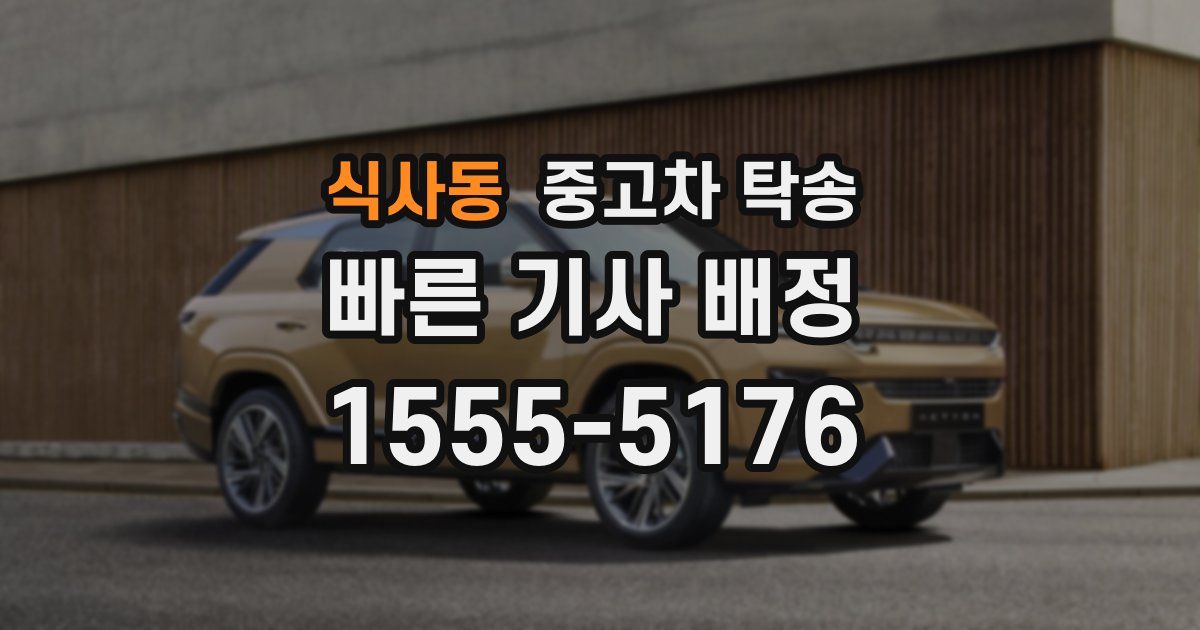 식사동 중고차 탁송