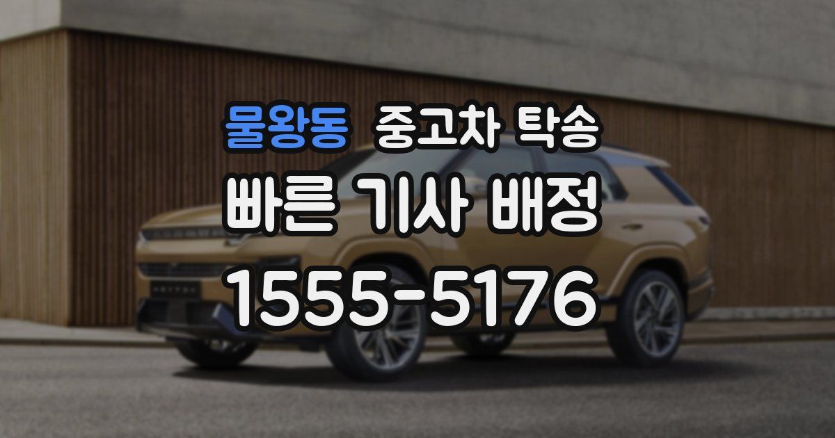 물왕동 중고차 탁송
