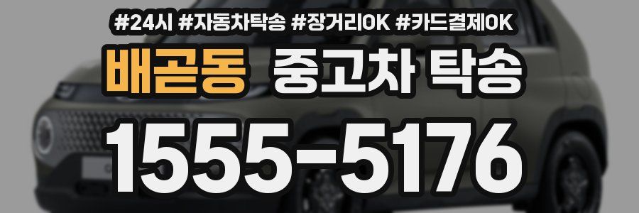 배곧동 중고차 탁송