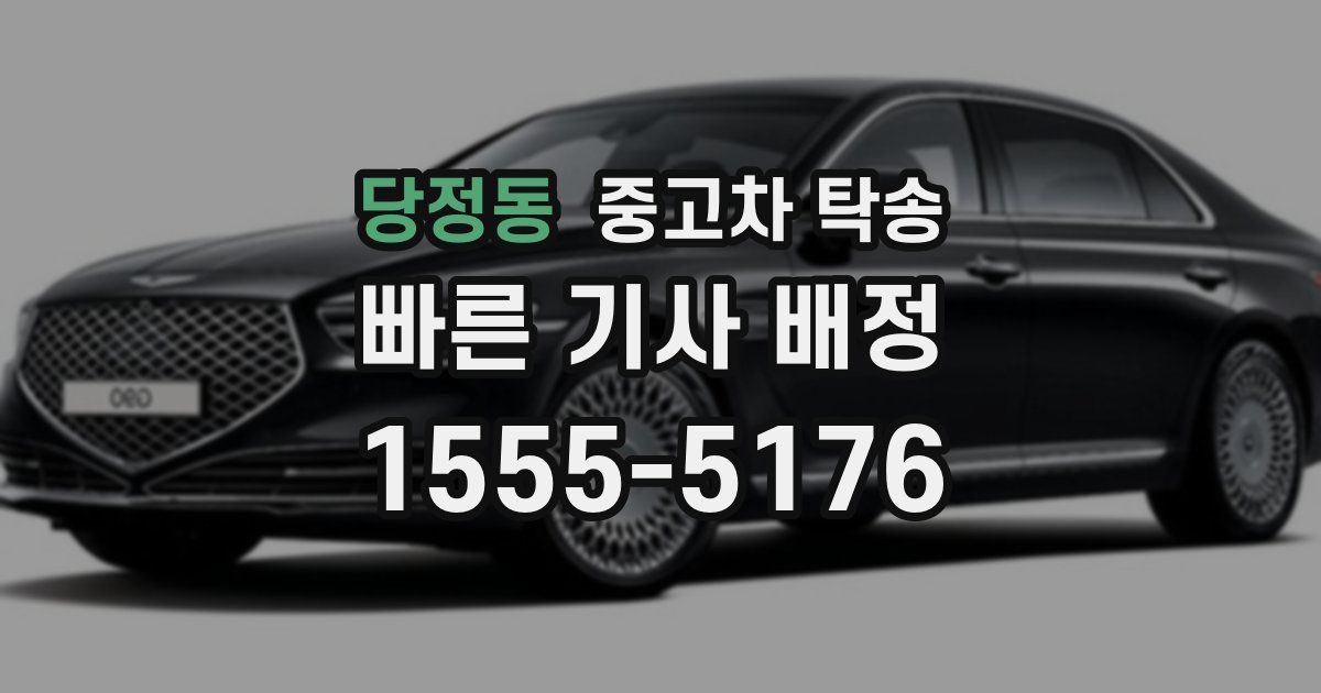 당정동 중고차 탁송