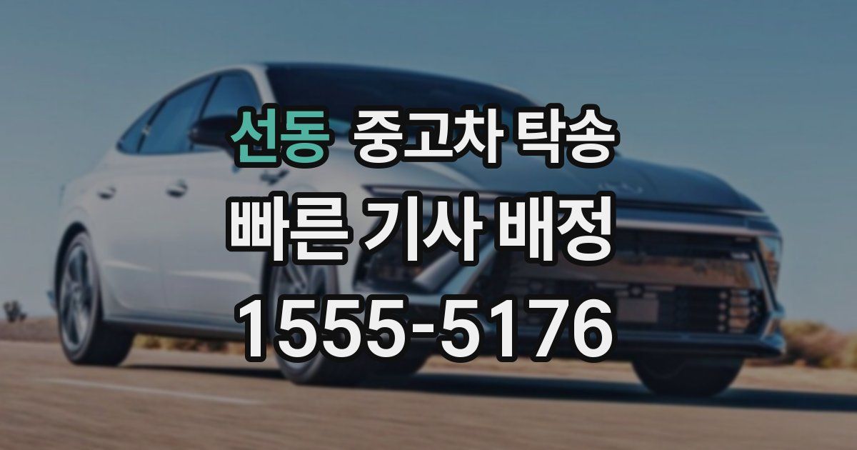 선동 중고차 탁송