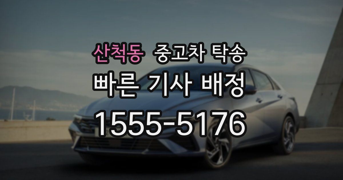 산척동 중고차 탁송