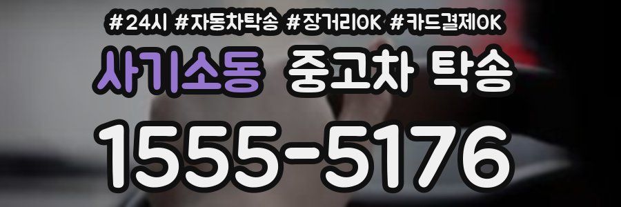 사기소동 중고차 탁송