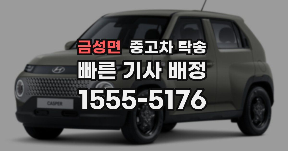 금성면 중고차 탁송