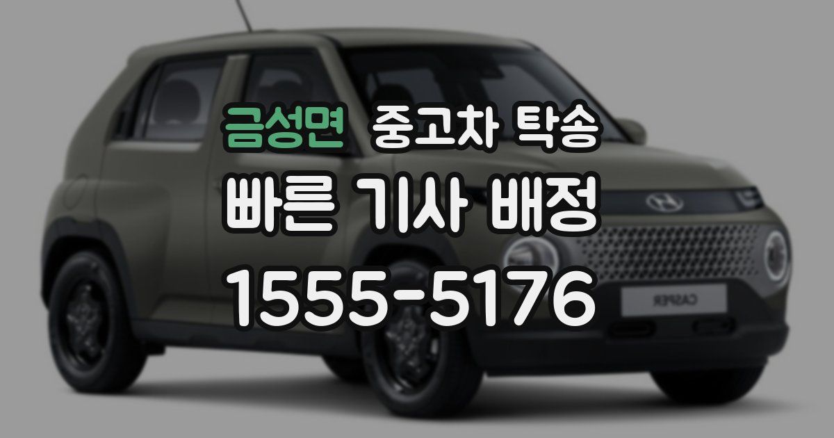 금성면 중고차 탁송