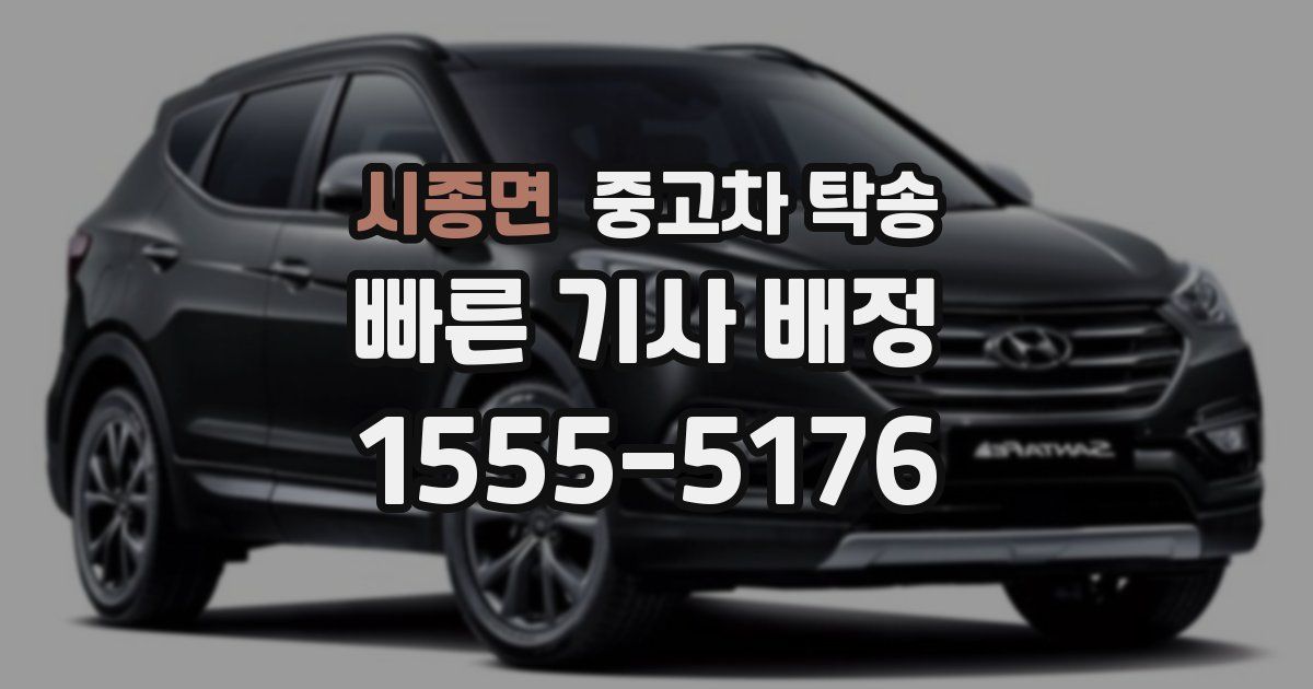 시종면 중고차 탁송
