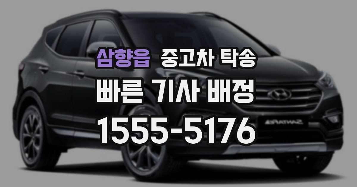 삼향읍 중고차 탁송