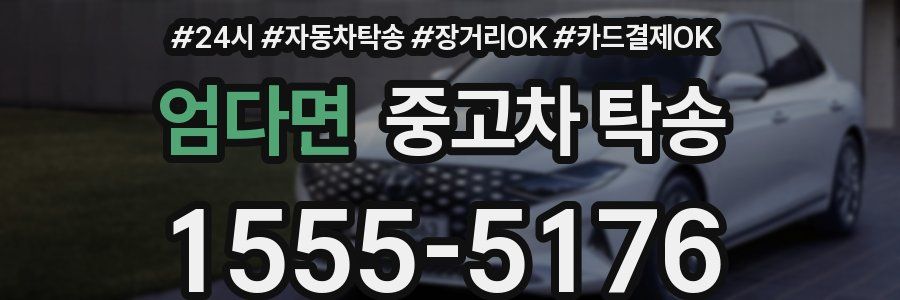 엄다면 중고차 탁송