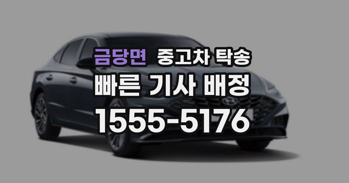 금당면 중고차 탁송