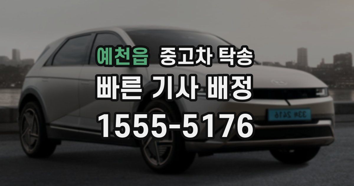 예천읍 중고차 탁송