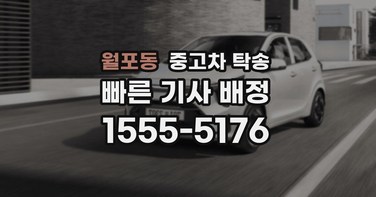 월포동 중고차 탁송