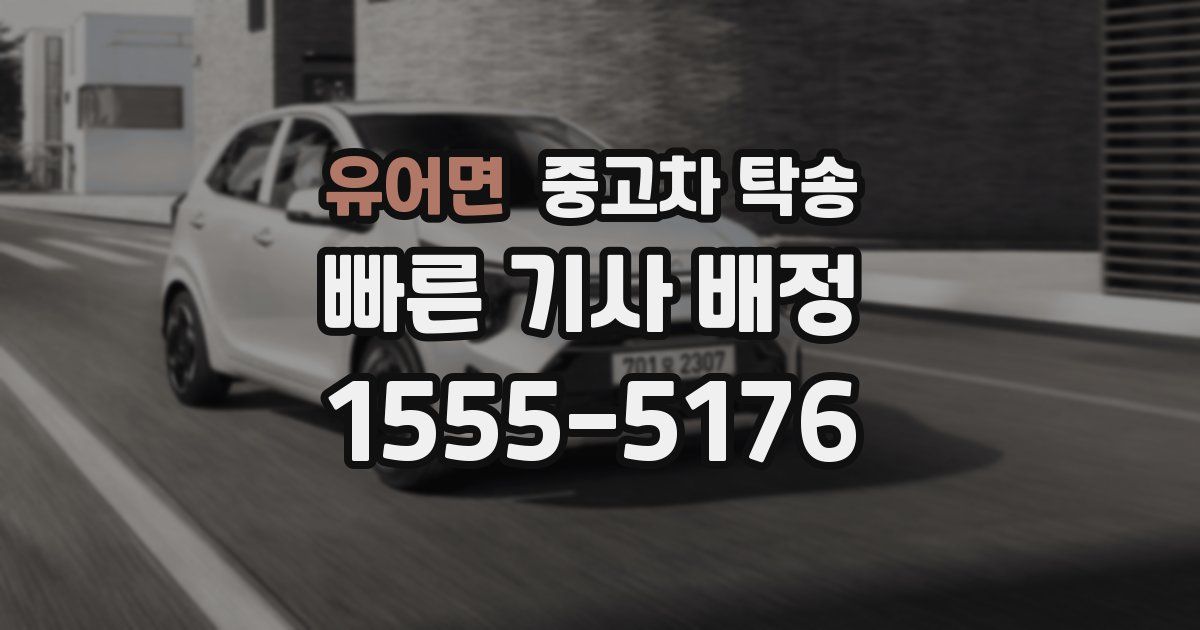 유어면 중고차 탁송