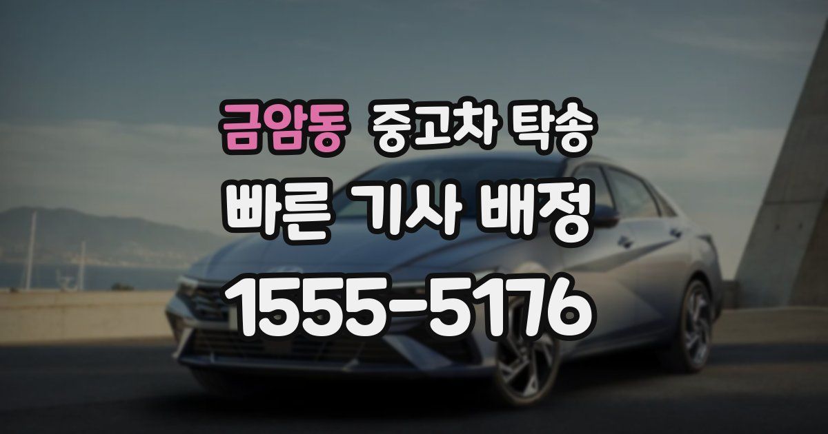 금암동 중고차 탁송