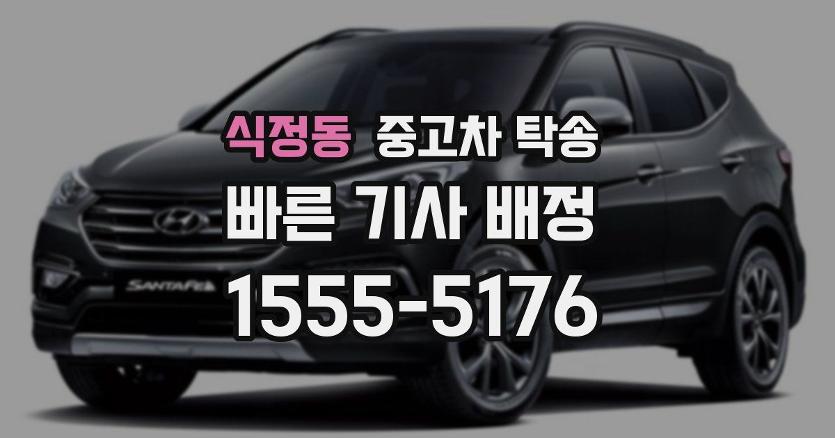 식정동 중고차 탁송