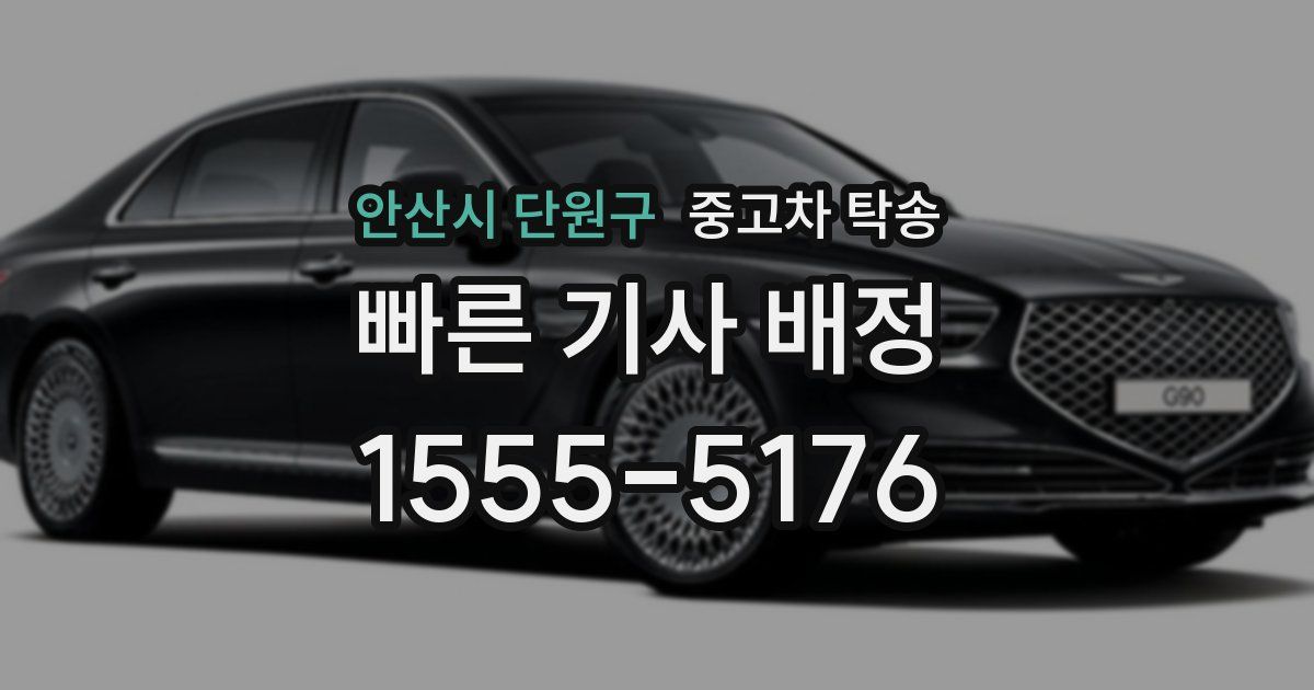 안산시 단원구 중고차 탁송