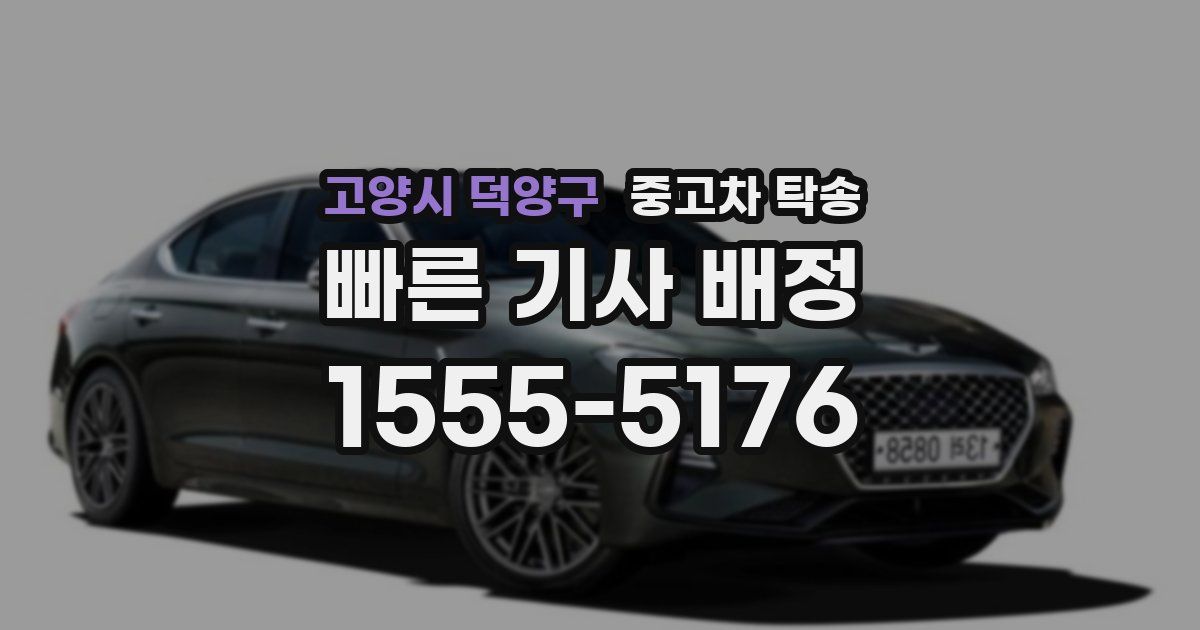 고양시 덕양구 중고차 탁송
