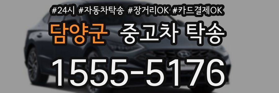 담양군 중고차 탁송