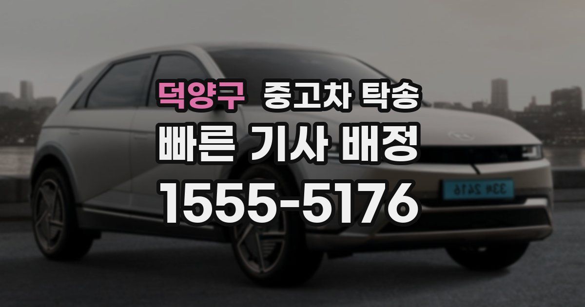 덕양구 중고차 탁송