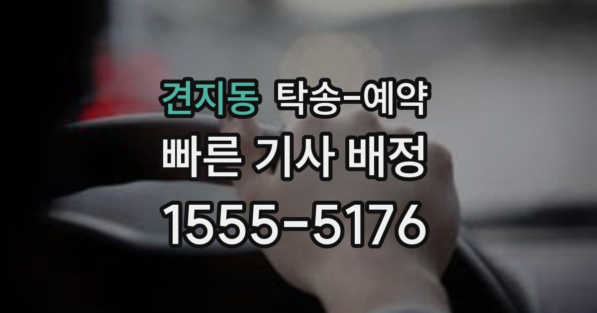 견지동 탁송 예약