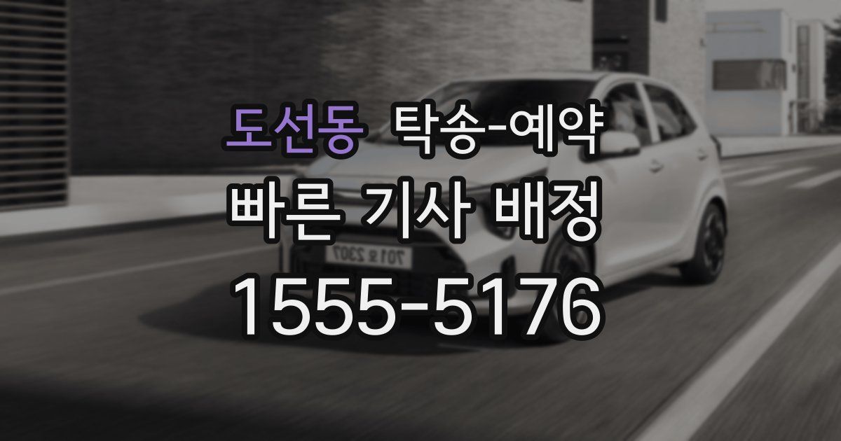 도선동 탁송 예약