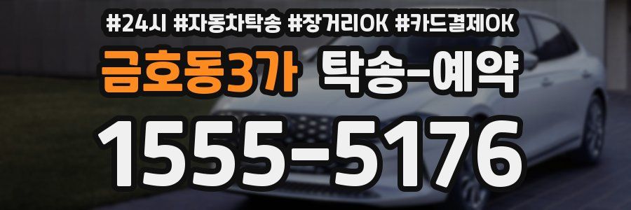 금호동3가 탁송 예약