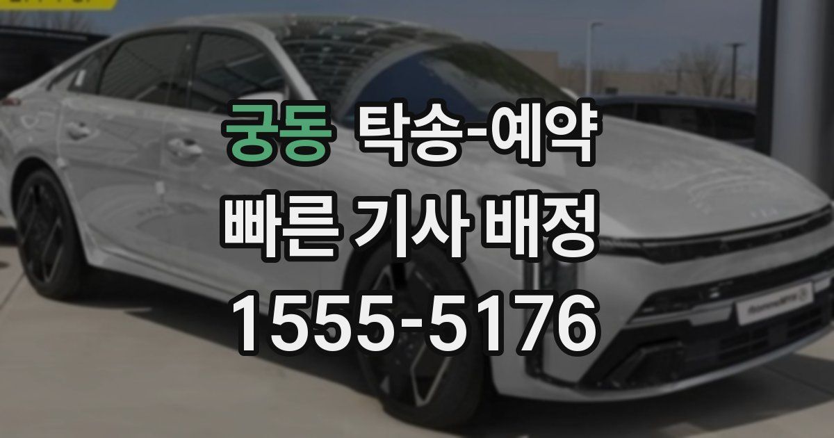 궁동 탁송 예약