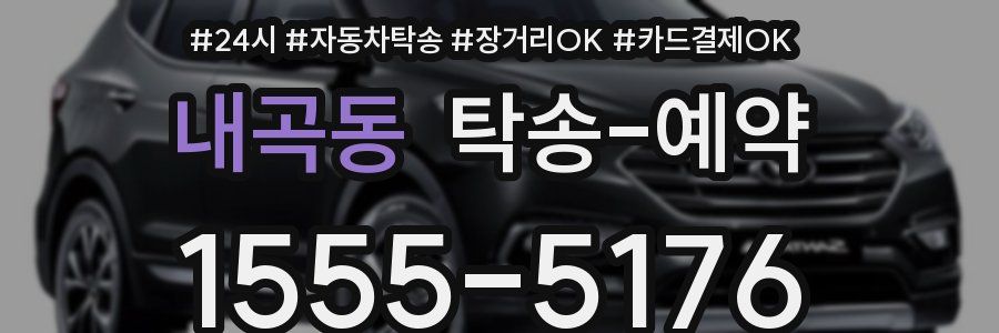 내곡동 탁송 예약