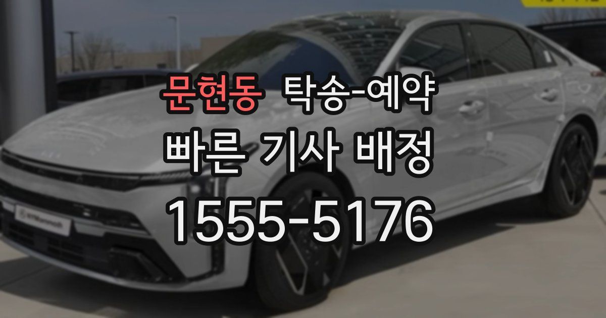 문현동 탁송 예약