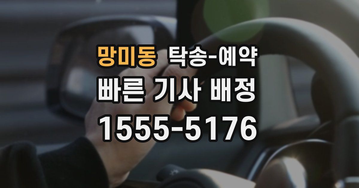 망미동 탁송 예약