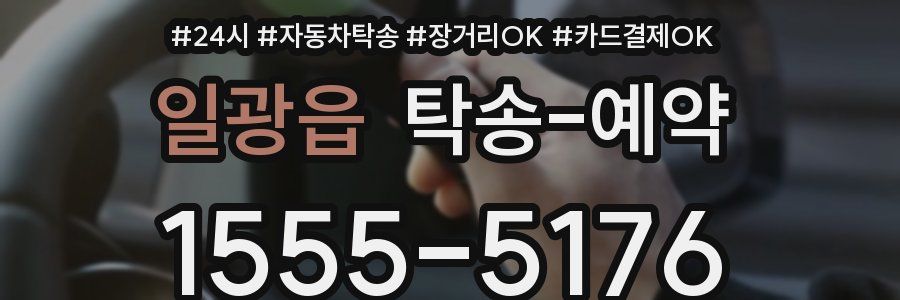 일광읍 탁송 예약