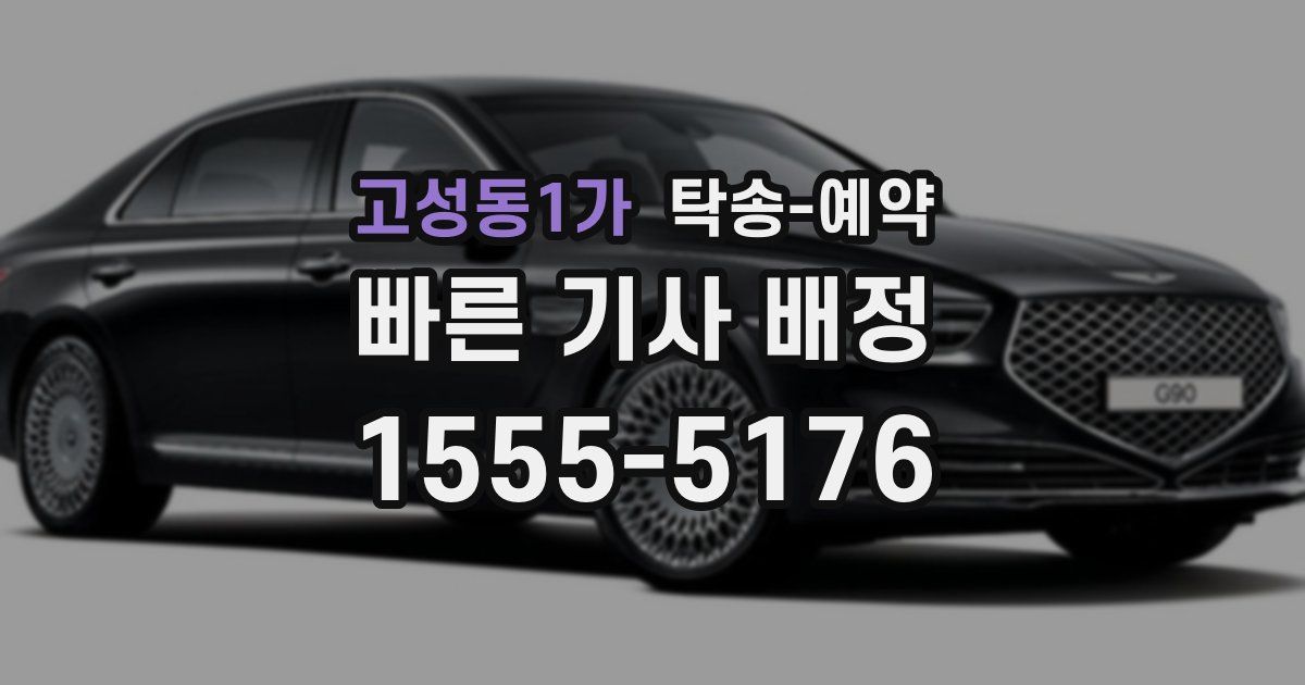 고성동1가 탁송 예약