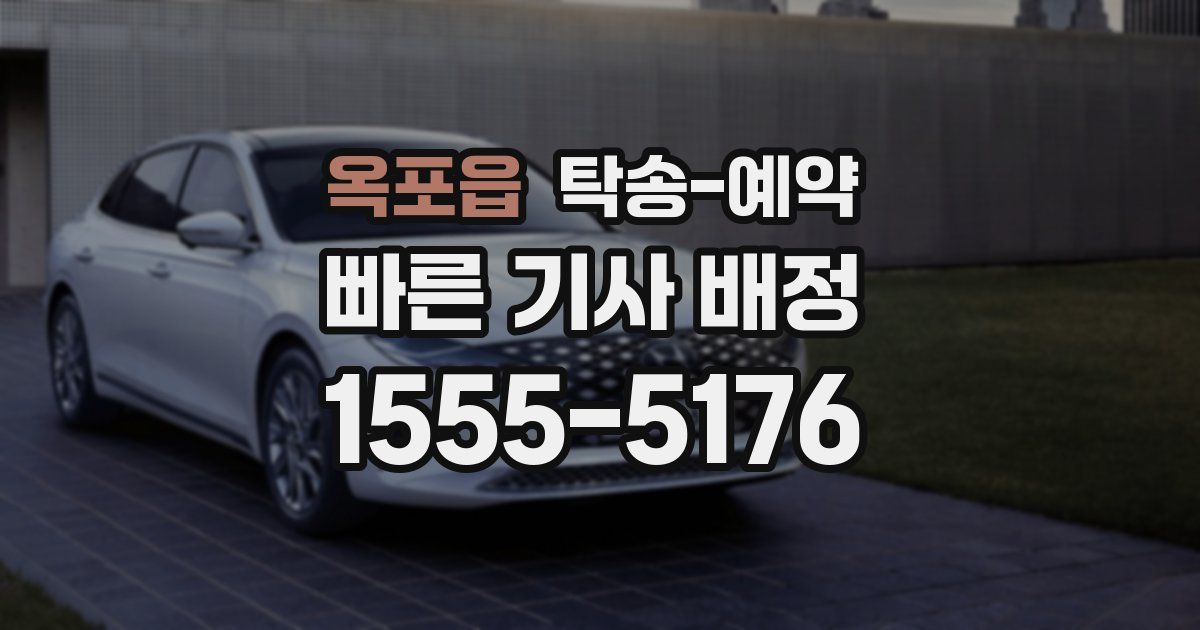 옥포읍 탁송 예약