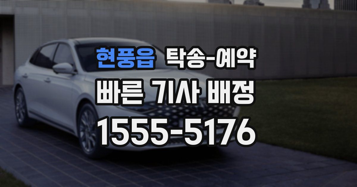 현풍읍 탁송 예약