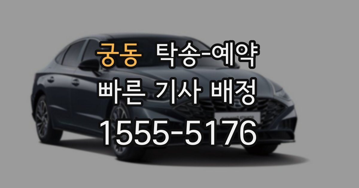 궁동 탁송 예약