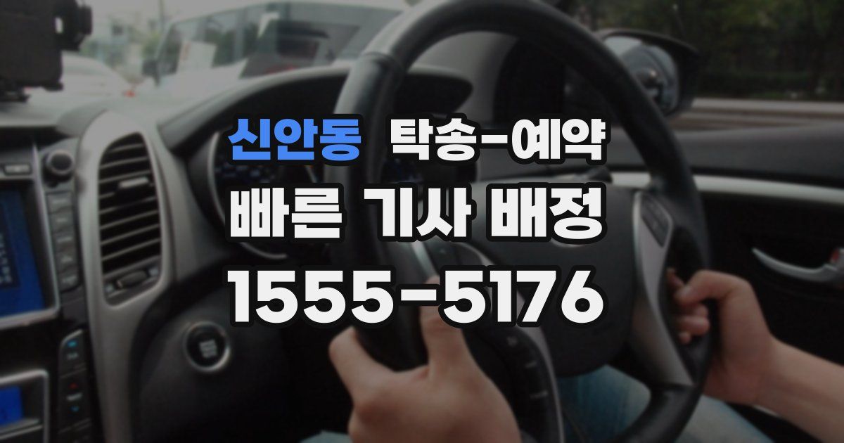 신안동 탁송 예약