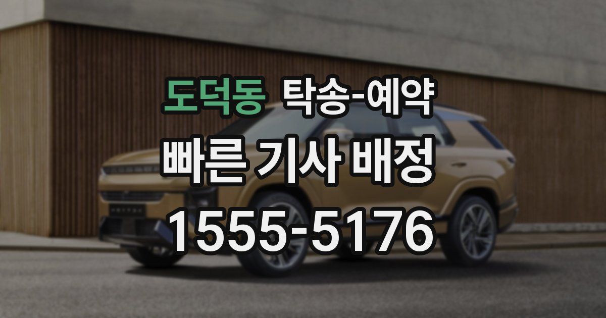 도덕동 탁송 예약