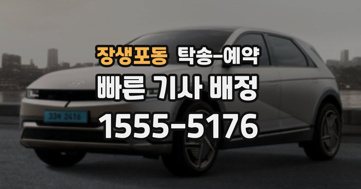 장생포동 탁송 예약