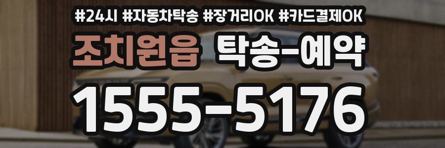 조치원읍 탁송 예약