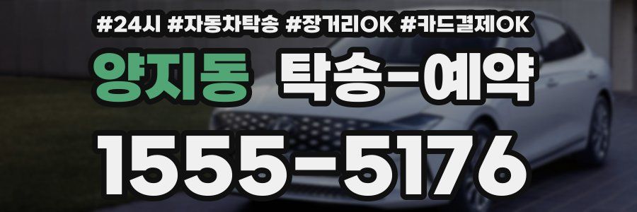 양지동 탁송 예약