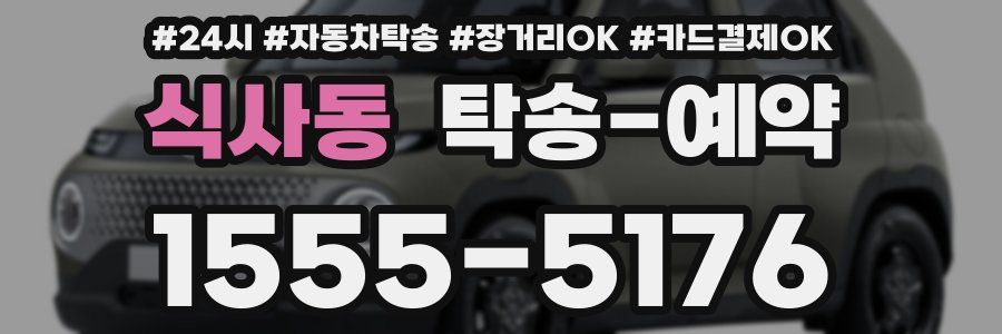 식사동 탁송 예약